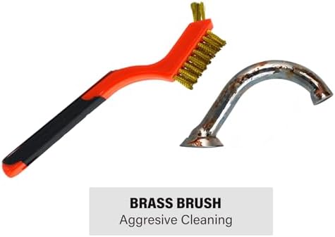 3Pcs Small Brass Wire Cleaning Brushes Set for Rust Removal in Holes - Image 6