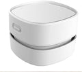 ODISTAR Desk Vacuum Cleaner with Wireless Charger, Mini Table dust Sweeper Energy Saving,Endurance up to 400 mins, Cordless&360º Rotatable for Keyboard/Home/School/Office (White Wireless Charger) by ODISTAR