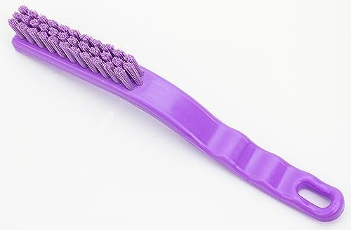 SPARTA Detail Brush Grout Brush, Crevice Brush with Hanging Hole for Bathroom, Kitchens, Countertop, Plastic, 9 Inches, Purple - Image 3