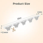 Silicone Stove Gap Covers with Stainless Steel, Oven Gap Filler Seals Gaps Between Stovetop and Counter, Stove Gap Guards Range Trim Kit, Easy to Clean Stove Gap Guard (Clear 2 Pack,25") - Image 2