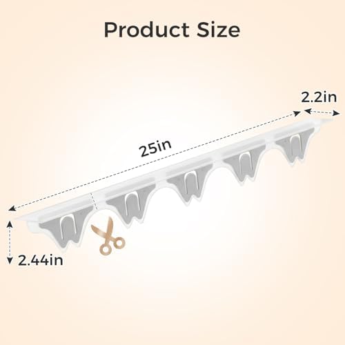 Silicone Stove Gap Covers with Stainless Steel, Oven Gap Filler Seals Gaps Between Stovetop and Counter, Stove Gap Guards Range Trim Kit, Easy to Clean Stove Gap Guard (Clear 2 Pack,25") - Image 2