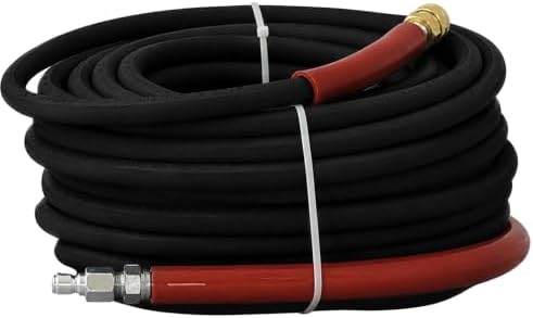 6000 PSI Pressure Washer Hose 3/8 in x 100 ft Black 2-Wire by Raptor+Blast