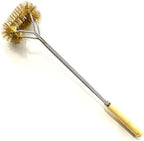 SUNRISE Fryer Brush with Long Handle (Brass, Double Brush) - Image 2