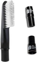 Elongated Universal Dust Brush Attachment, 1.25” Long Dusting Brush Accessories for Shop Vac, Bissell, Nutone, Electrolux, Beam, Eureka & other Central Vacs by ALLPARTSETC