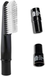 Elongated Universal Dust Brush Attachment, 1.25” Long Dusting Brush Accessories for Shop Vac, Bissell, Nutone, Electrolux, Beam, Eureka & other Central Vacs by ALLPARTSETC