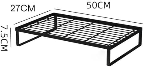 Stoves Top Cover, Pot Rack Base Bracket, Cooktop Multipurpose, Kitchen Gas Stoves Stand, Induction Cooker Rack for Pantry, Black, L - Image 2