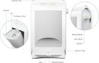 EyeVac Pro & Squeegee Broom Bundle - Touchless Vacuum Automatic Dustpan with Multisurface Broom - Great for Pet Hair, Dirt & Debris, Corded Bagless Canister Vacuum, 1400 Watt (White) - Image 6