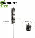 HARFINGTON 6pcs Wire Bore Brush Set 8 Inch Length 7/8 Inch Shank Stainless Steel Bristles Cleaning Brush for Clean Car Part Tube Kitchen Garage - Image 2
