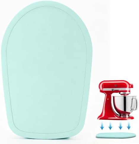 Mixer Slider Mat for Tilt Head Kitchen Aid 4.5-5 Qt Stand Mixer, Blue by JAYOBGO