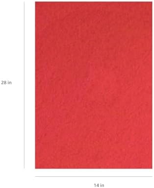 Americo Red Buffer Floor Pad, for Light Cleaning and Buffing, 14"x28", 5 Pads/Case, Made of 100% Recycled Content, USA Made - Image 2