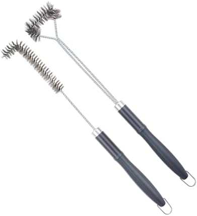 SUNRISE Fryer Brush with Long Handle (Stainless Steel with Plastic Handle, L and Single Brush) - Image 4