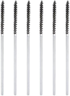 HARFINGTON 6pcs Wire Bore Brush Set 6 Inch Length 5/32 Inch Shank Stainless Steel Bristles Cleaning Brush for Clean Car Part Tube Kitchen Garage by HARFINGTON