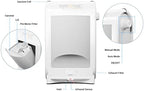 EyeVac Pro Touchless Vacuum Automatic Dustpan - Ultra Fast & Powerful - Great for Sweeping Salon Pet Hair Food Dirt Kitchen, Corded Canister Vacuum, Bagless, Automatic Sensors, 1400 Watt (White) - Image 6