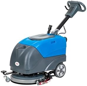 Commercial Floor Scrubber Machine with 15" brushes, Upgrade Automatic Water Flow, 180 Degree Rotation, floor scrubbing, floor cleaner machine by TORDXICS