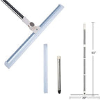 20 in Silicone Floor Squeegee 65 in Long Handle for Floor Window Cleaning by Yourhouseworkhelper