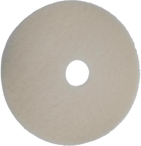 PRO SOURCE Floor Stripping Pads: 5 Pack, White Fine Polyester, 15" Diameter - Image 3