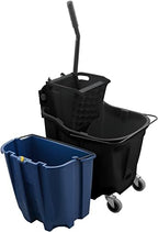 SPARTA 35 Qt Mop Bucket System with Wringer and Insert, Black - Image 4