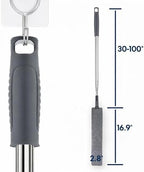 Retractable Gap Dust Cleaner with Extension Pole, Cleaning Tools with 3 Microfiber Dusting Cloths, Extendable Long Handle Duster for Cleaning Under Refrigerator Furniture Appliance - Image 6