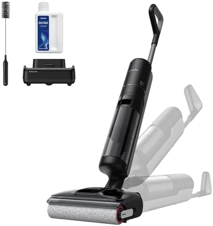 DREAME H12 Pro Gen2 Vacuum Mop, 0 Tangle Wet Dry Vacuum Cleaner, Cordless Vacuum Mop All-in-One for Hard Floors, 180° Lie-Flat Floor Cleaner Machine with 194°F Hot Self-Cleaning, 50Mins Runtime by Unknown
