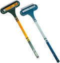 3-in-1 Window Screen Cleaning Brush with Squeegee, Mesh Screen Cleaner Tool with Detachable Handle, Dual-Purpose Wet & Dry Scrubber for Window, Patio, Door Screens (2 Pack – Lime Green + Blue) by Unknown
