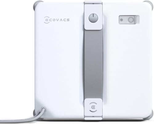 ECOVACS (2026 Version) WINBOT Mini Window Cleaning Robot - Compact Design, Dual Nozzles with Ultrasonic Spray, 9-Stage Protection System, Intelligent Path Planning, 3 Cleaning Modes by Unknown