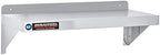 DuraSteel Heavy Duty Wall Mount Shelf - 36" Wide x 14" Deep Classic Stainless Steel Wall Floating Shelves - NSF Metal Storage Wall Shelves - For Commercial Kitchen, Laundry Room, Garage, Food Truck - Image 4