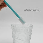 100PCS Disposable Crevice Cleaning Brush Tool kit, Disposable Toilet Brush, Disposable Toilet seat Cleaner Tool (Blue) - Image 5