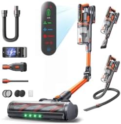 Cordless Vacuum Cleaner, 650W/55Kpa/70Mins Stick Vacuum Cleaners for Home by Fieety