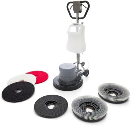 Industrial Floor Polisher Machine with (1 Tank + 2 Brushes + 1 Pad Holder) ,1.5 HP by FaragJanitorial