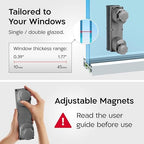 Tyroler Glider R-4 AFC Magnetic Window Cleaner Tool Fits Windows 0.4"-1.8" - Image 3