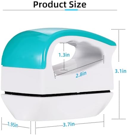 DaToo 2 Pieces Aquarium Magnetic Brush Glass Fish Tank Algae Scrapers Glass Cleaner Floating Scrubber Aquarium Clean Brush (Size M) - Image 2