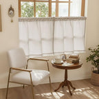 36 Inch Bathroom Window Curtain Privacy Semi Sheer Light Filtering - Image 4