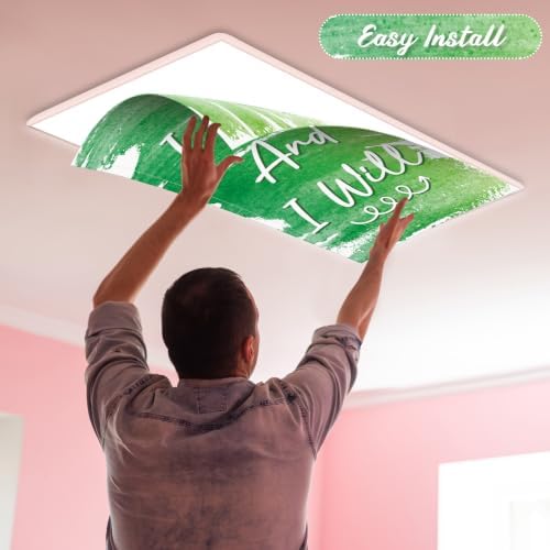 6Pcs Classroom Inspirational Fluorescent Light Covers2x4 FT Watercolor - Image 4
