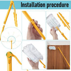 Colingmill 4 Pack Replacement Duster Handles, 3 Ft Extendable, Yellow - Image 2