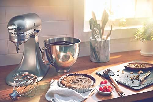 KitchenAid Artisan, 5-Qt Tilt Head Stand Mixer, KSM150PS, Contour Silver - Image 4
