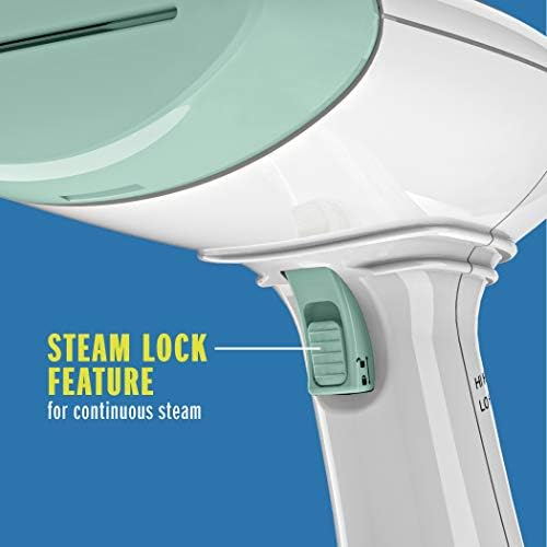 Conair Handheld Garment Steamer for Clothes, ExtremeSteam 1200W, Portable Handheld Design,White/Light Green - Image 4