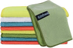 KinHwa Dish Cloths for Washing Dishes with Scrub Side, Microfiber Dish Rags by KinHwa