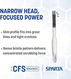 SPARTA Grout Brush with Stiff Nylon Bristles, 8 Inch, White, 24-Pack - Image 6