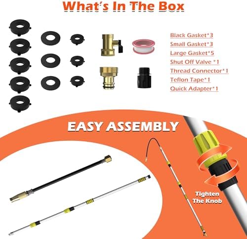 18FT Reach Gutter Cleaning Tool, Gutter Wand with Hose Attachment - Image 7