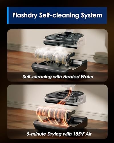 Tineco Floor ONE Switch S6 Stretch Wet Dry Vacuum Cleaner, Multi-Function, 180° Lay-Flat, Anti-Tangle Design, Self-Cleaning, 65Min Runtime, Dual-Edge Cleaning, Whole-House Cleaning Floor Cleaner - Image 5