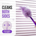 milema Picco 360 Double-Sided Duster, Purple, 1 Short Handle, 23 Refills - Image 3