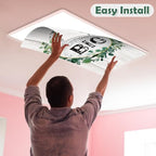 6pcs Classroom Fluorescent Magnetic Light Covers,2x4 FT Eucalyptus Style) - Image 4