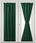 Hiasan French Door Curtains Privacy, Hunter Green, 24W x 72L, 1 Panel - Image 2
