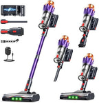 Cordless Vacuum Cleaner for Home, 600W/50KPa Powerful Suction, 60Mins Self-Standing Stick Vacuum with Anti-Tangle Brush & LED Display, Lightweight Handheld Vacuum for Pet Hair, Carpets & Hard Floors by Unknown