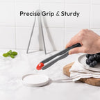 Carrotez Mini Silicone Toaster Tongs, 7 inches, 1 Pack, Dark Gray - Image 6