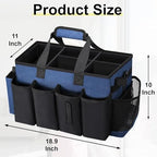 Wearable Large Cleaning Caddy Bag for Housekeepers (Blue) - Image 2