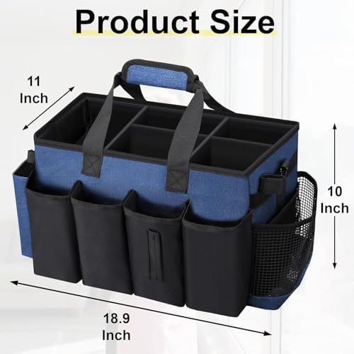 Wearable Large Cleaning Caddy Bag for Housekeepers (Blue) - Image 2