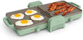 bella 10"x20" Fold and Store Griddle, Non-Toxic, Ceramic Coating, Seaglass by bella