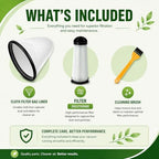 Replacement Filter Compatible with Hoover C2401 commercial backpack vacuum – fits hoover backpack vacuum bags and hoover vacuum filters for shoulder vac pro – Part Number 2KE2110000 - Image 2