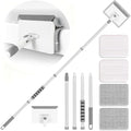 Baseboard Cleaner Tool with Handle, 55.9’’ Baseboard Cleaner with Extendable Handle, Wall Cleaner for Baseboard, Wall, Ceiling, with 4 Reusable Cleaning Pads by TIMIVO